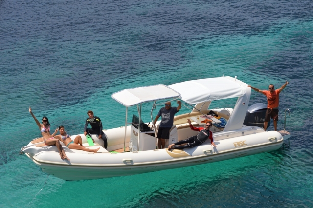 Paseo en barco en Formentera